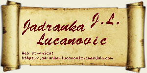 Jadranka Lučanović vizit kartica